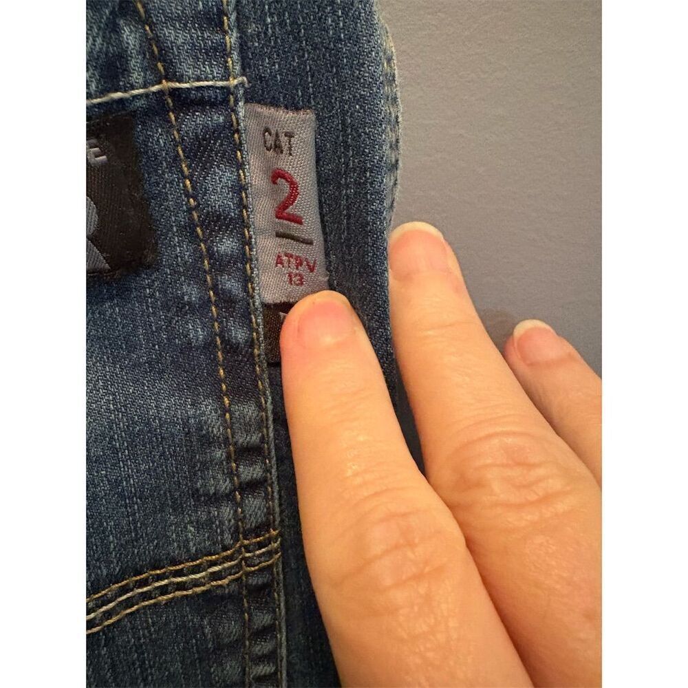 Wolverine Men's Flame Resistant Jeans Blue Size 36x32 (actual measures 33x30) - Picture 9 of 10